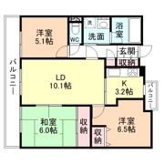 ローレルコート松川・桜橋の間取り画像