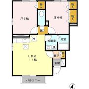 ロマーシュ Aの間取り画像
