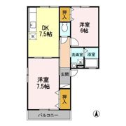 ゾンネ蓮台 Aの間取り画像