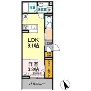 D crest 中之郷の間取り画像