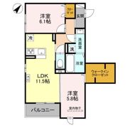 グランマーリエ松野通の間取り画像