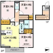 セレスト ブルーの間取り画像