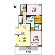 福井ガーデンハイツ A棟の間取り画像