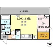 TORISIA飛田の間取り画像