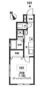 カーサYOTUYAの間取り画像