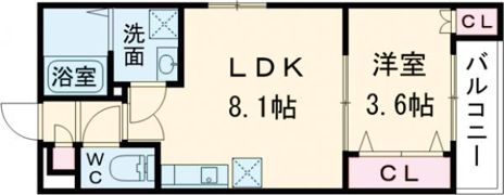 アバンティオ香里園の間取り画像
