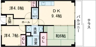 サントナーレ勧学の間取り画像