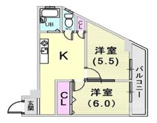 三葉ハイツの間取り画像