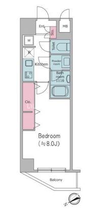 エルスタンザ清澄白河の間取り画像