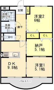 ウォールナッツパレスの間取り画像