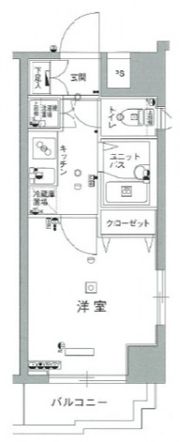 スカイコート後楽園壱番館の間取り画像