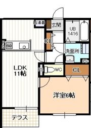 サンクラートの間取り画像