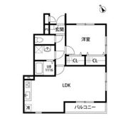 アンプルール リーブル PapillonAの間取り画像
