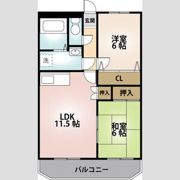 エクセランス高橋の間取り画像