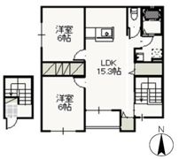 フローラルガーデンⅡの間取り画像