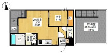 Grandtic Cuore Plus（グランティッククオーレプラス）の間取り画像