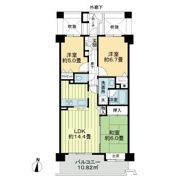 ライオンズプラザ新越谷の間取り画像