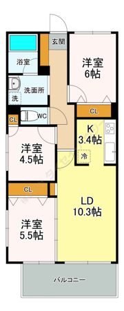 108宮千代の間取り画像