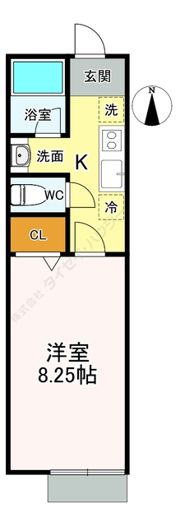 クレアフォーチュン中江の間取り画像