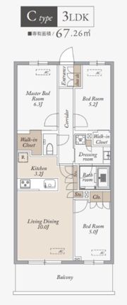 KDXレジデンス武蔵境Ⅱの間取り画像