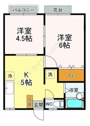 ハイムカトレアの間取り画像