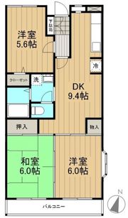ベルデュール麻生壱番館の間取り画像