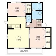 シャトルDの間取り画像