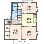 コーラルガーデン Jの間取り画像