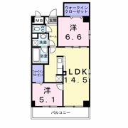 ドミールⅡ オオハマの間取り画像