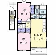 ソレイユ4番館の間取り画像