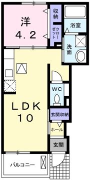 アプローズAの間取り画像