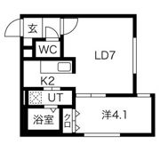 カーザフェリス平岸の間取り画像