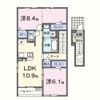 メゾンド・プチ・フルールⅩⅡの間取り画像