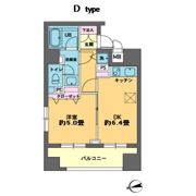カスタリア新富町の間取り画像