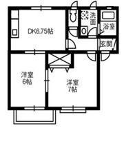 アエル乙島 Dの間取り画像