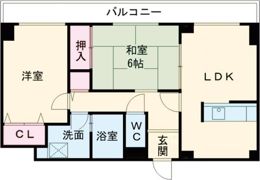 ヴィラ大鹿の間取り画像