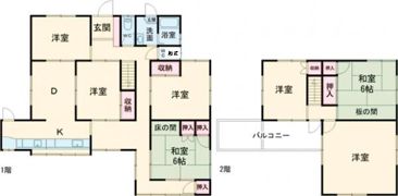 緑が丘中戸建ての間取り画像