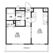 アンプルール クラージュ 松長の間取り画像
