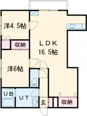 メゾンパティオ海岸町Ⅰの間取り画像