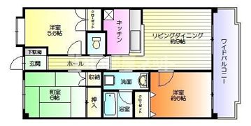 サカヤマンション松ヶ島の間取り画像