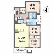 Balloonflower Southの間取り画像