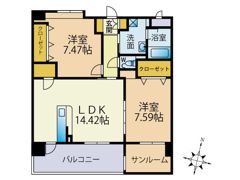 アンビシャス・Ⅲの間取り画像