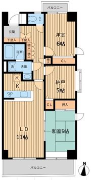 プロスペクト浦和常盤の間取り画像