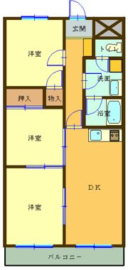 パークサイド鈴鹿の間取り画像