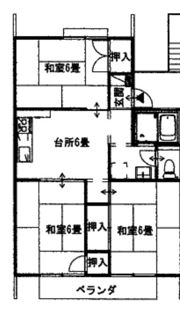 瀬戸ハイツBの間取り画像