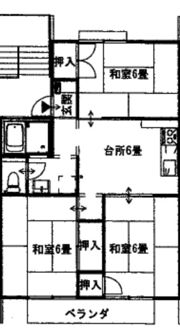 瀬戸ハイツBの間取り画像