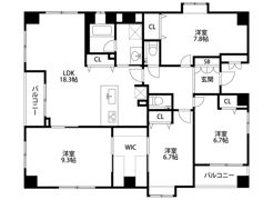 プリオーレ京都三条高倉の間取り画像