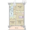 HIGASHIKOMATSUGAWA APARTMENTの間取り画像