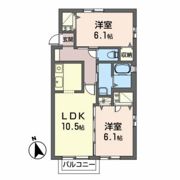 クレセオ久保田の間取り画像