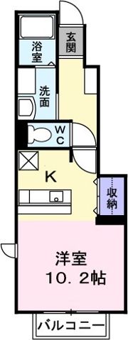 アムール・GAKU Aの間取り画像